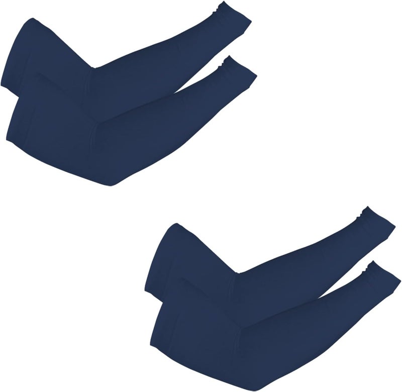 PFFY 2 Pairs UV Protection Cooling Arm Sleeves for Men and Women UPF 50 Sun Sleeve - Image 1